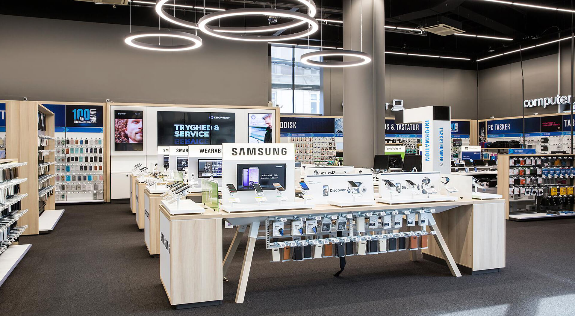 Elgiganten Interior Mobile Phone Department Merchandising System Design and Branding Concept