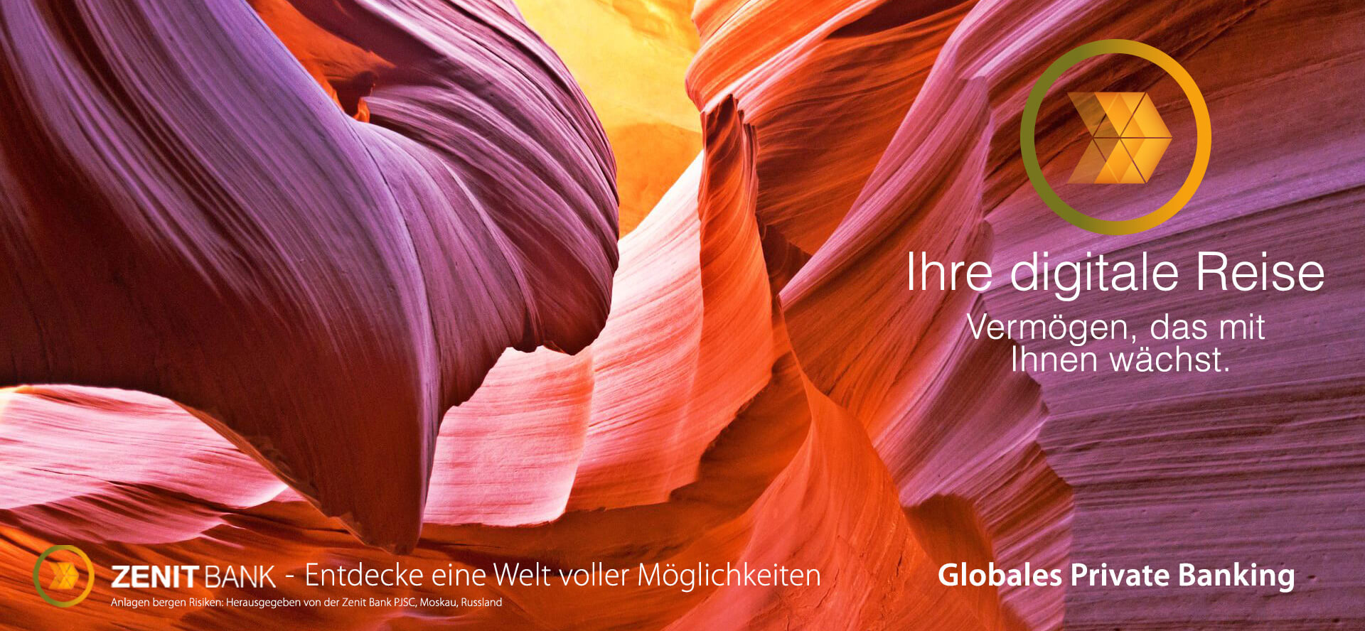 Ihre digitale Reise. Vermögen, das mit Ihnen wächst. Von persönlichen Zielen bis hin zu komplexen Geschäftsstrategien unterstützen wir Ihre Ambitionen über ein weltweites Netzwerk erstklassiger Partner und öffnen Türen weit über die Grenzen des herkömmlichen Private Banking hinaus. Globales Private Banking. Zenit Bank Entdecke eine Welt voller Möglichkeiten
