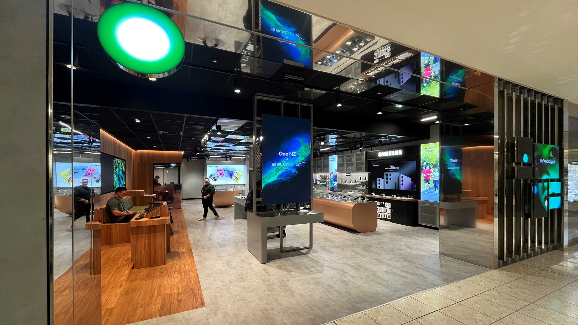 One NZ telecoms rebranding - Store entrance and interior design