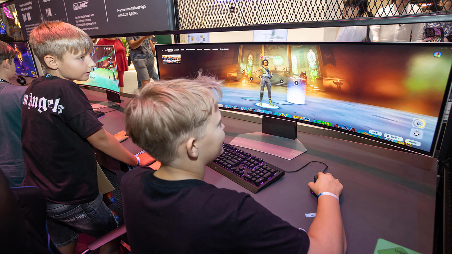 One NZ telecoms rebranding - Store interior design and merchandising systems - children with gaming technology