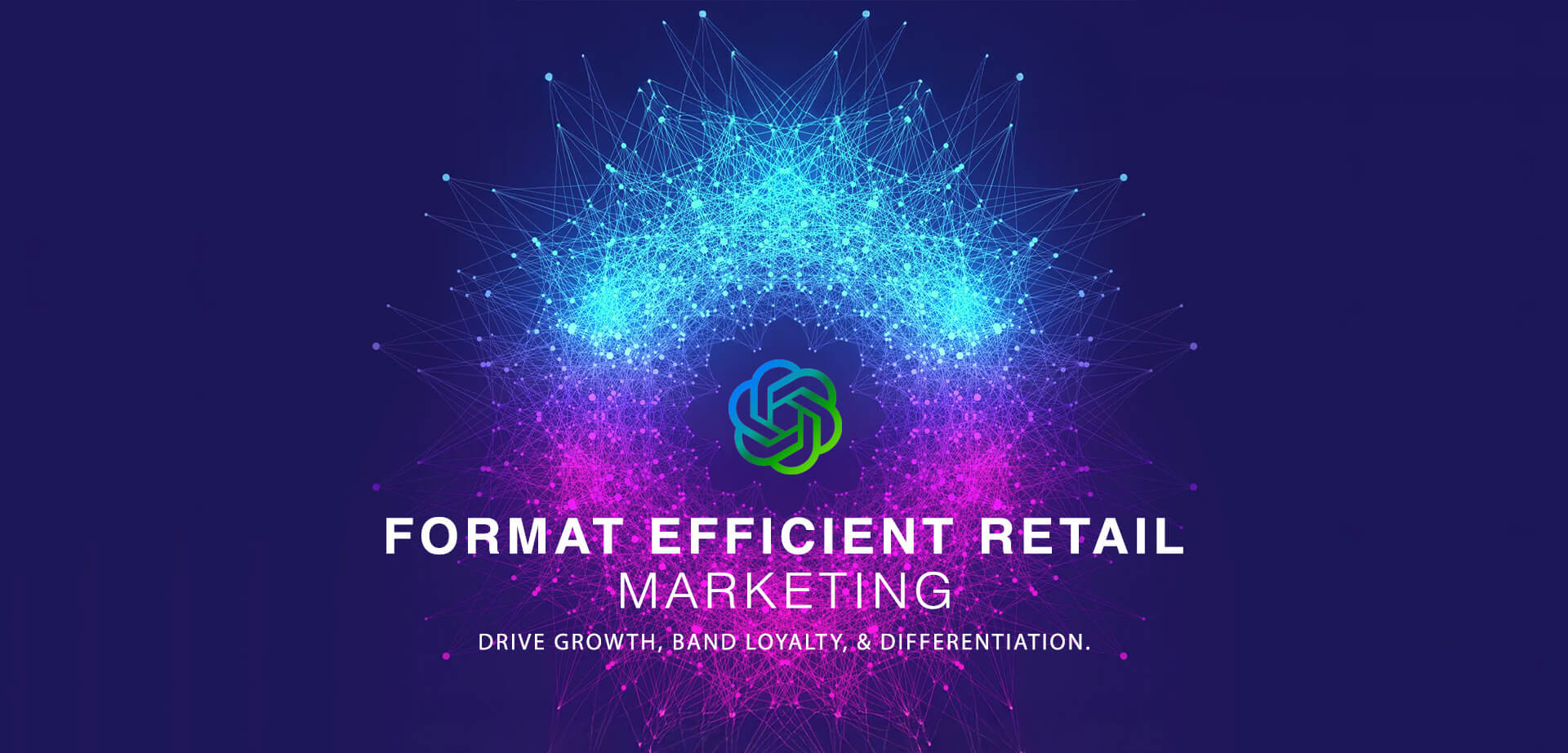 Creatividad de IA con ChatGPT para optimizar las estrategias de marketing minorista. El servicio se presenta como un método para impulsar el crecimiento, la fidelización y la diferenciación de la marca.