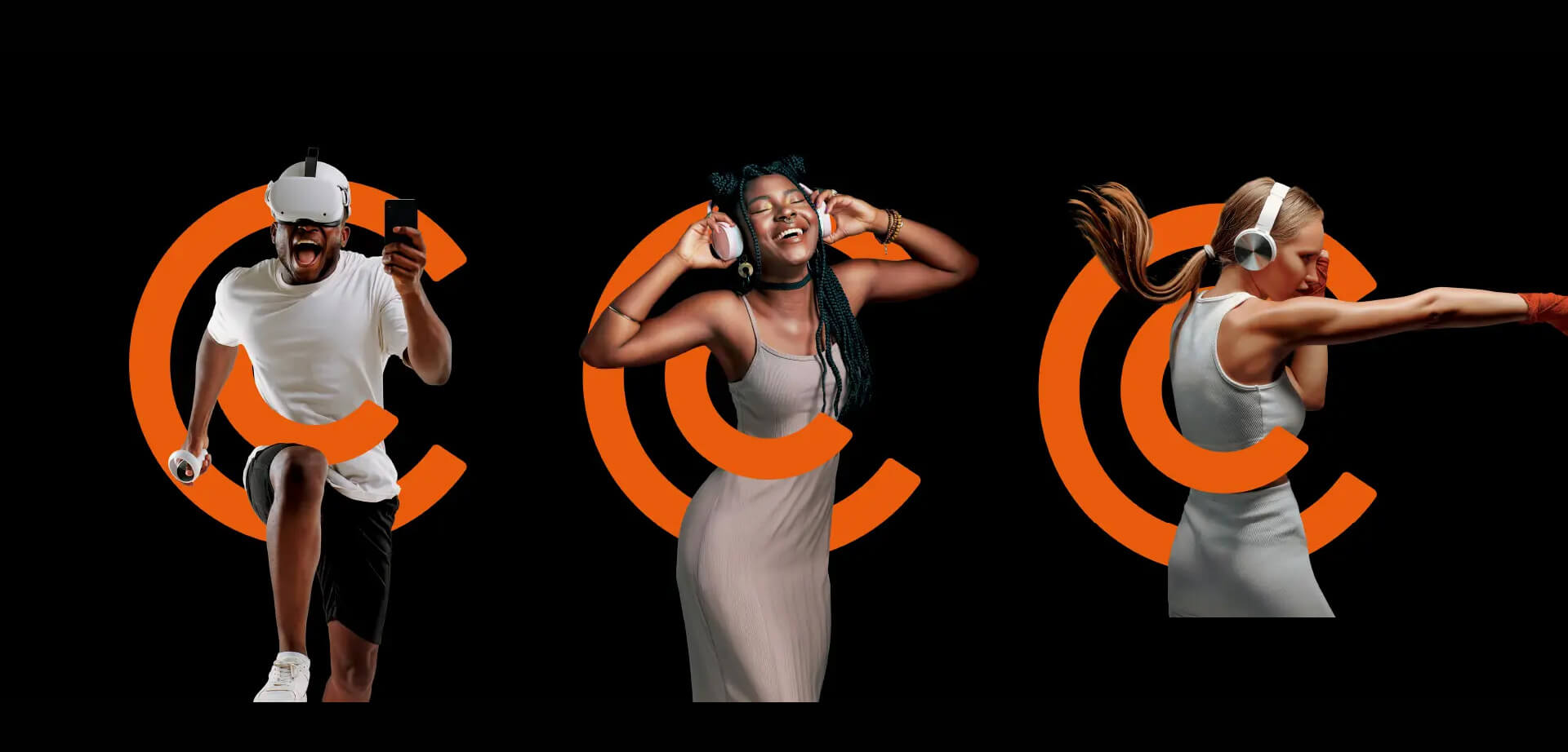 This image is part of the brand identity for Cell C, a South African mobile network operator, as part of their 2024 rebranding initiative.