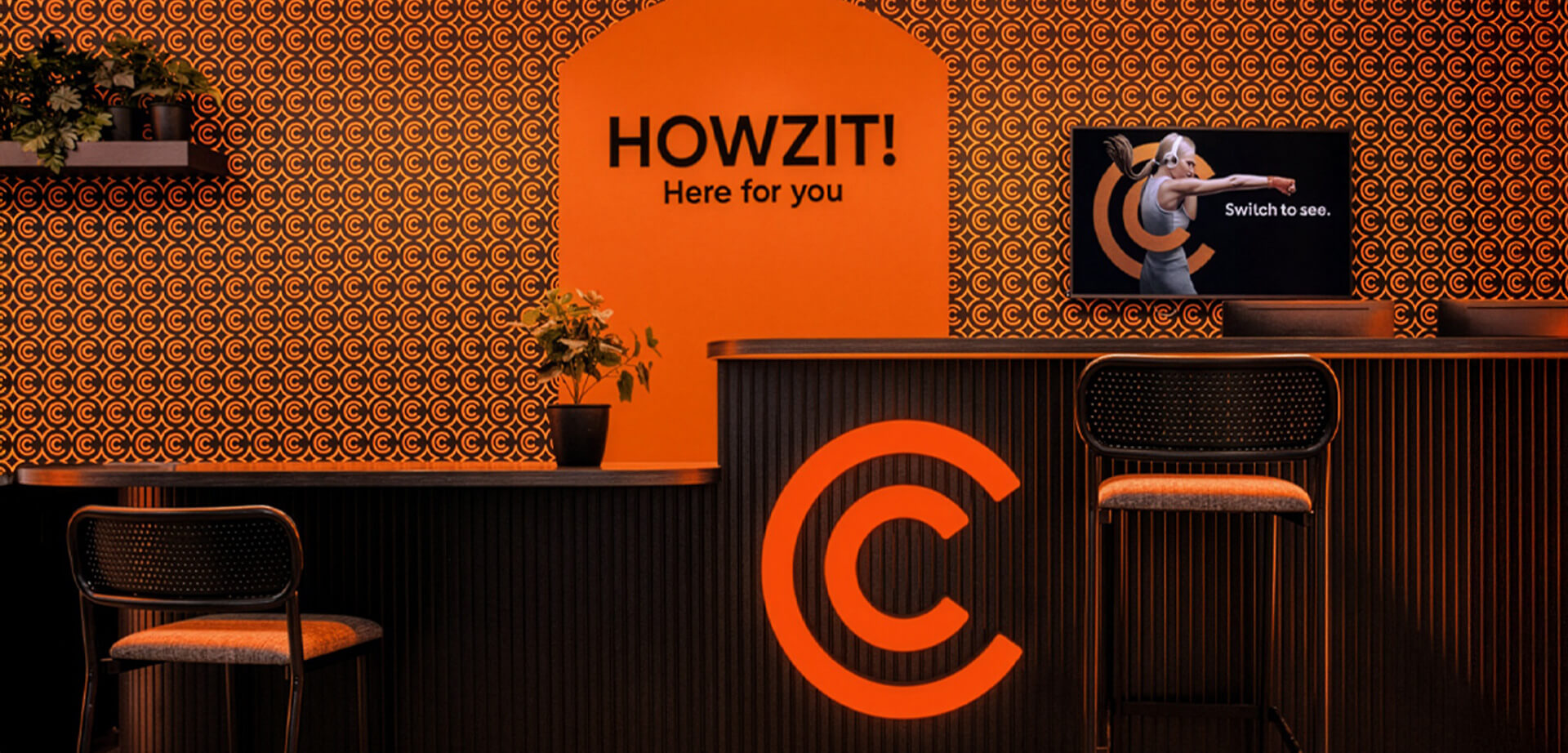 Store interior of the South African mobile network operator Cell C.