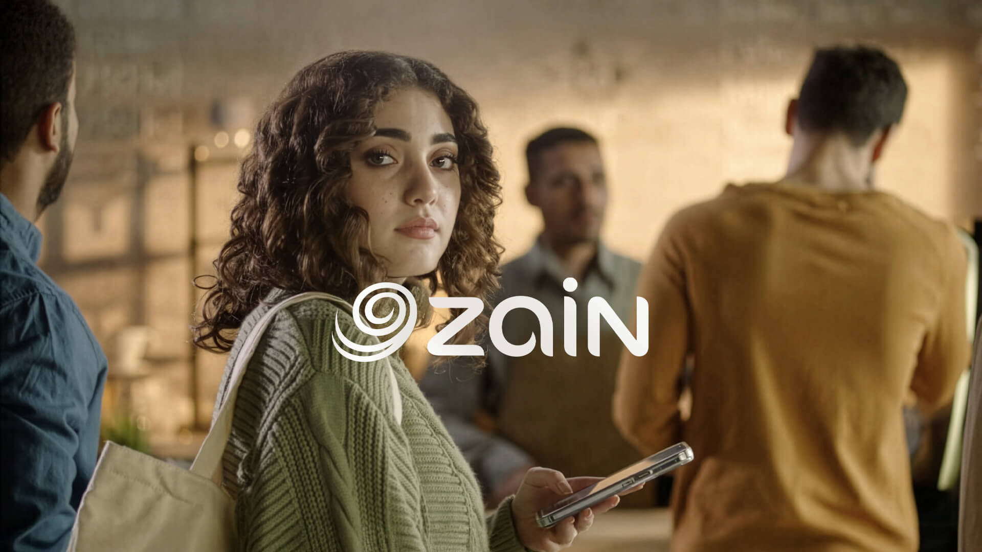 A promotional image for the telecommunications company Zain.