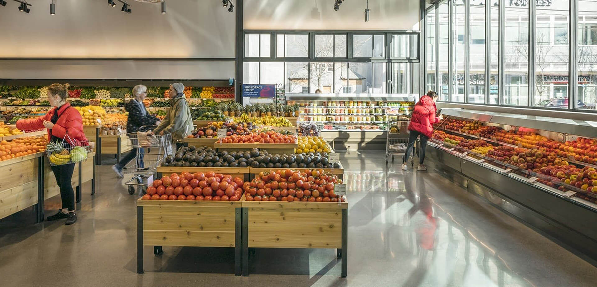 PCC Community Markets supermarket environment.
