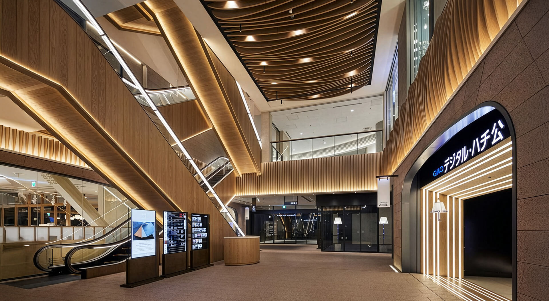 This image shows the interior of Tokyu Plaza Mall Shibuya in Tokyo, Japan.