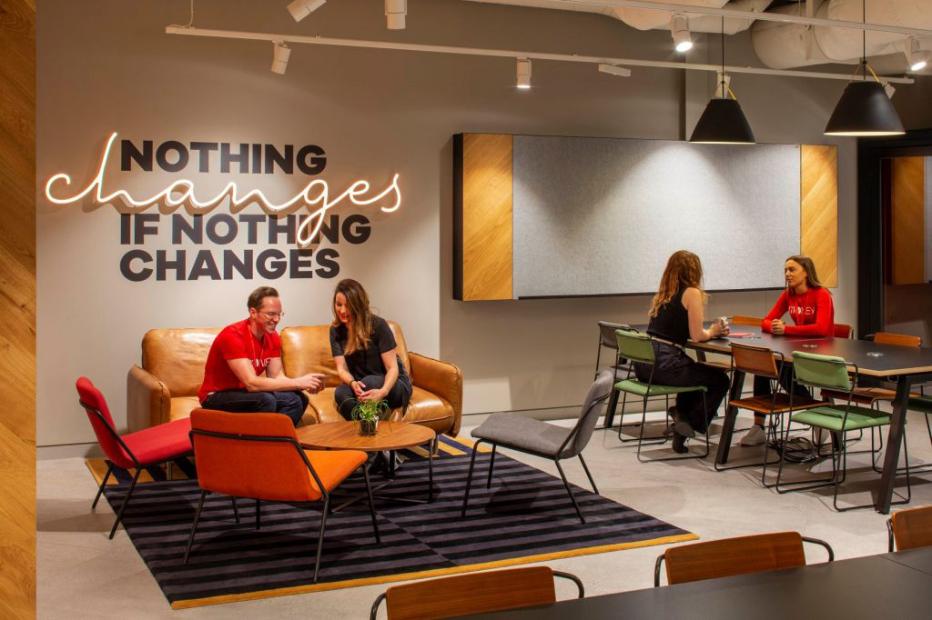 Virgin Money bank inspiring interior design concept ideas lounge - Nothing changes if nothing changes Virgin Money bank inspiring interior design concept ideas lounge - Nothing changes if nothing changes