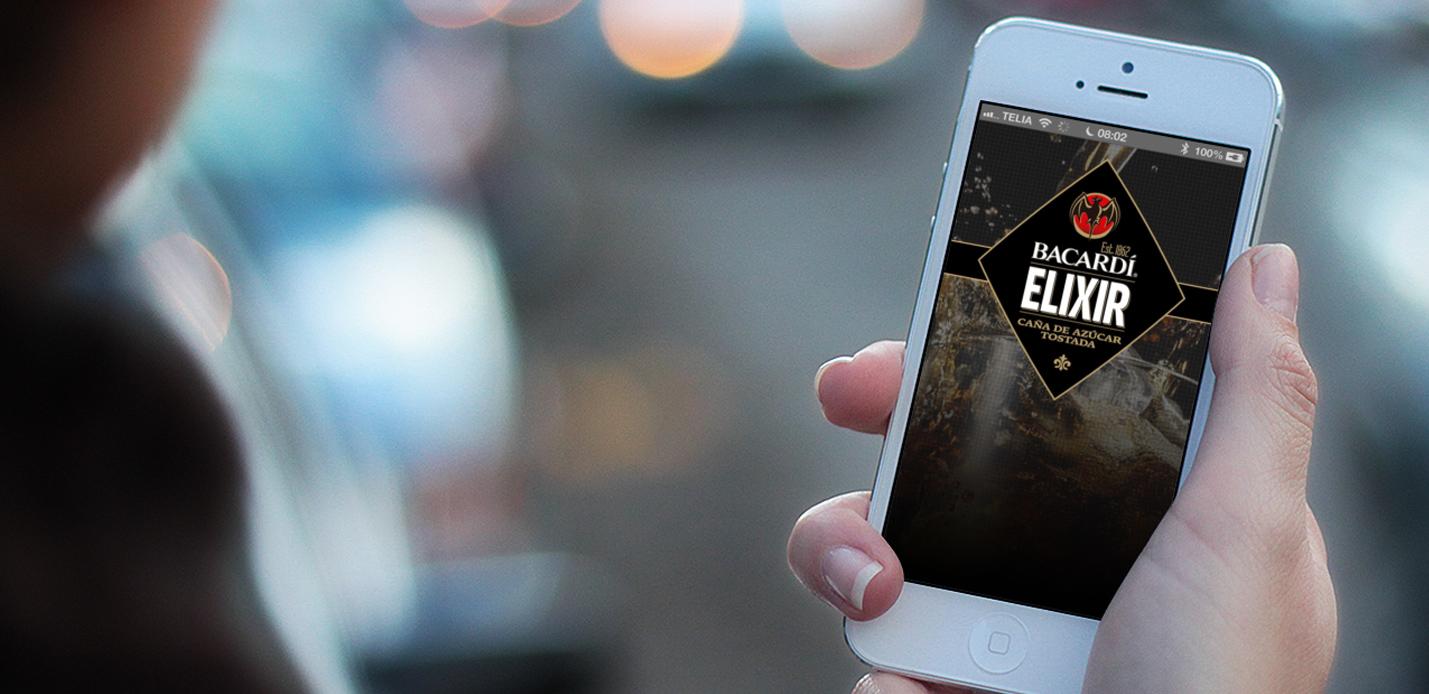 Brand identity and design Bacardi duty free travel retail Elixer app Brand identity and design Bacardi duty free travel retail Elixer app