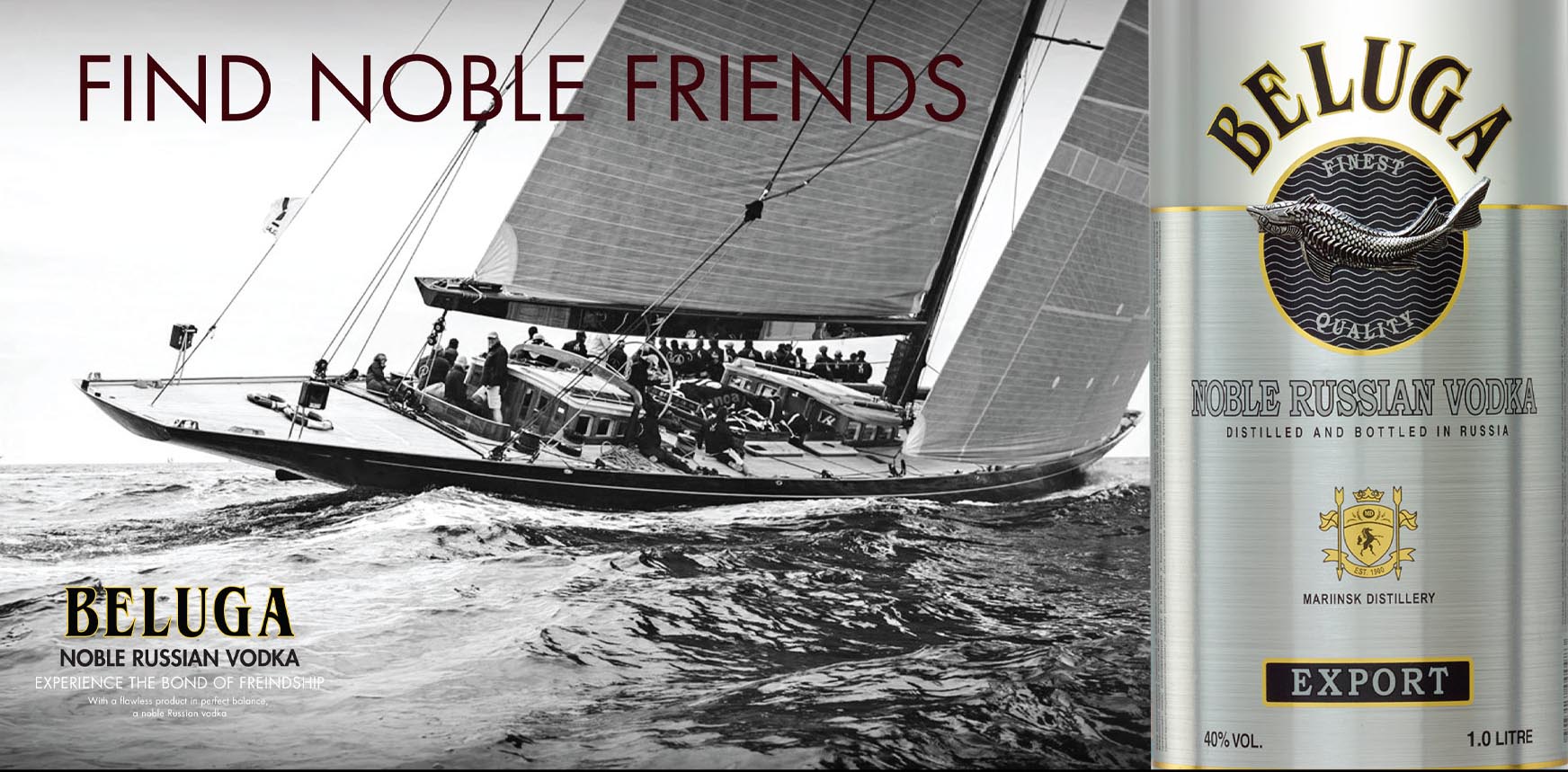 BELUGA Noble Russian Vodka duty free marketing Agency BELUGA Noble Russian Vodka duty free marketing Agency