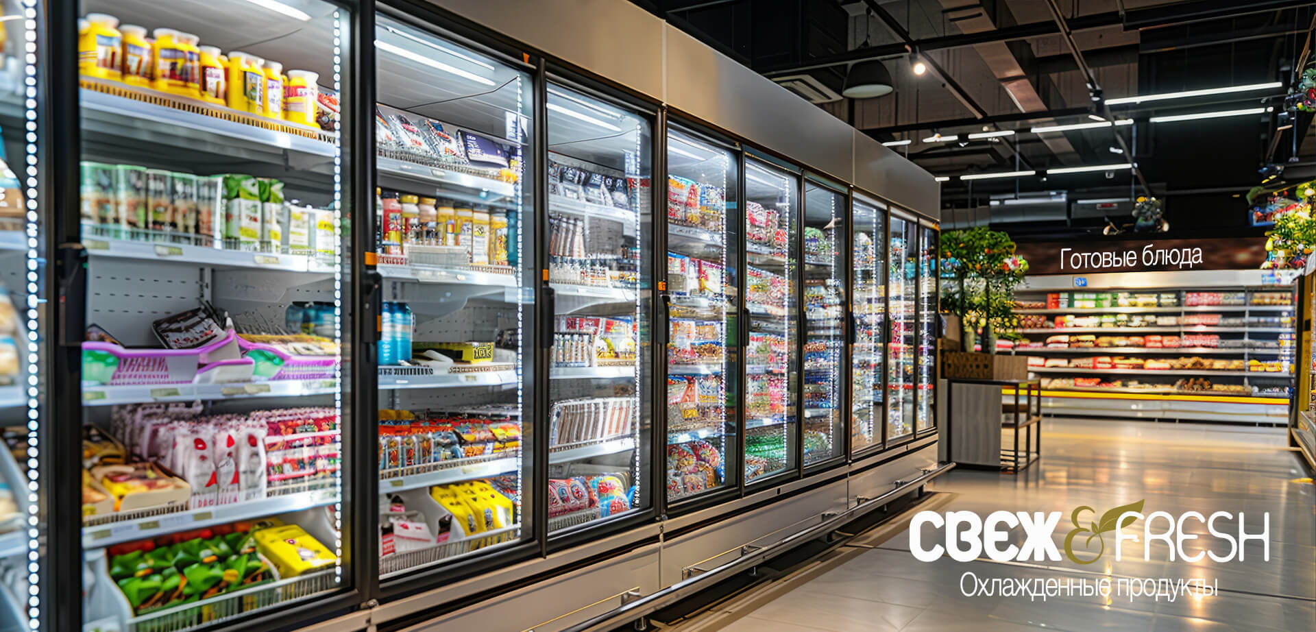Свеж & Fresh Premium-Supermarkt Retail Design & Branding