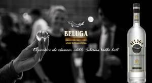 Beluga Vodka Media Advertising - Edible Vodka Ball