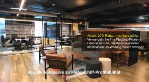 Flagship-Bank Co-Work-Café Filialdesign Außenansicht – Santander - Verwandeln Sie Ihre Flagship-Fili