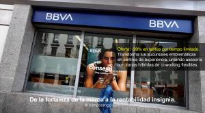 Diseño de sucursal bancaria insignia BBVA – Branding y vista exterior - Transforma tus sucursales em