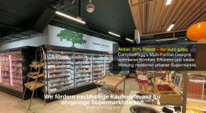 Kavanagh's Local Belsize Park, London – Kühlwarenabteilung (Innenansicht). CampbellRigg's Multi-Form