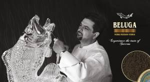 Beluga Vodka Media Advertising - Ice Sculpture