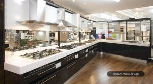 Harrods household appliances department – Kitchen hobs extractor interior design solutions