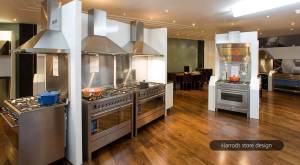 Harrods household appliances department – Luxury kitchen hobs, ovens and extractor interior design s