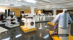 Harrods household appliances department – Luxury white goods interior design solutions