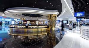 Qatar Airport Duty Free Luxury Retail jewellery store design 