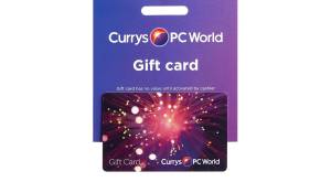 Currys PC World Branding to Gift Card