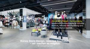 C&A Store Laden interieur Zürich - Einkaufszentrum, London - Skalierbare Storekonzepte für schnelle 