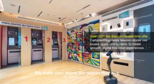 Singtel Telecom Mobile Digital-First Store. Top-up & bill payment station. @ CampbellRigg – We make 