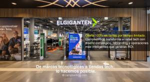 Entrada y branding de la tienda Elgiganten City: CampbellRigg transforma el retail tecnológico media