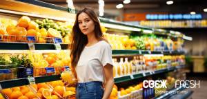 Supermercado CBEX & FRESH (Svezh & Fresh), cliente del departamento de fruta fresca.