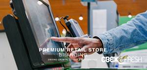 CBEX & FRESH (Svezh & Fresh) Supermarket, self service checkout - emphasizing growth, loyalty, and p