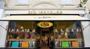 Cha Teahouses innovative exterior branding design to retail chain