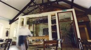 Firehouse rustic hi-tech hacienda restaurant interior design retail chain