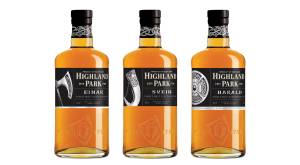 Highland Park Einar, Svein, Harald Single Malt Whisky Bottle and Label Design