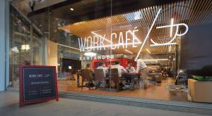 Santander’s work cafes - Branch branding