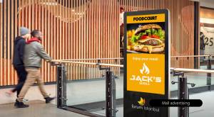 Shopping Mall food court advertising - Jack’s Grill and Forum Istanbul branding