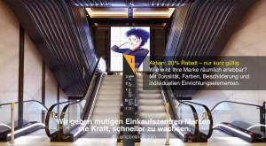 Statisches Totem-Navigationssystem für Einkaufszentren. Wie wird Ihre Marke räumlich erlebbar? Mit T