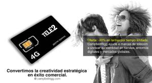 Una pareja joven disfrutando de la vida. En Tele2, convertimos la estrategia de marca en beneficios 