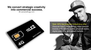 A street rapper. We turn brand strategy into business profit at Tele2. We convert strategic creativi