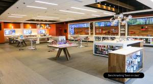 AT&T store interior design and merchandising systems