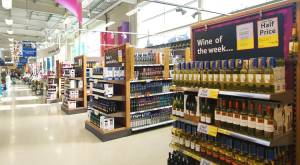 Tesco Hypermarket Accrington Wine Department