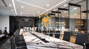 Zenit Private Bank – Entdecken Sie eine Welt voller Möglichkeiten – Design für klassische Konferenzr