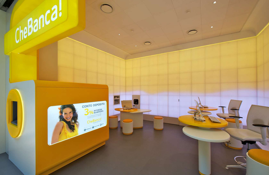 CheBanca digital convenience bank branch rebrand consultants CheBanca digital convenience bank branch rebrand consultants