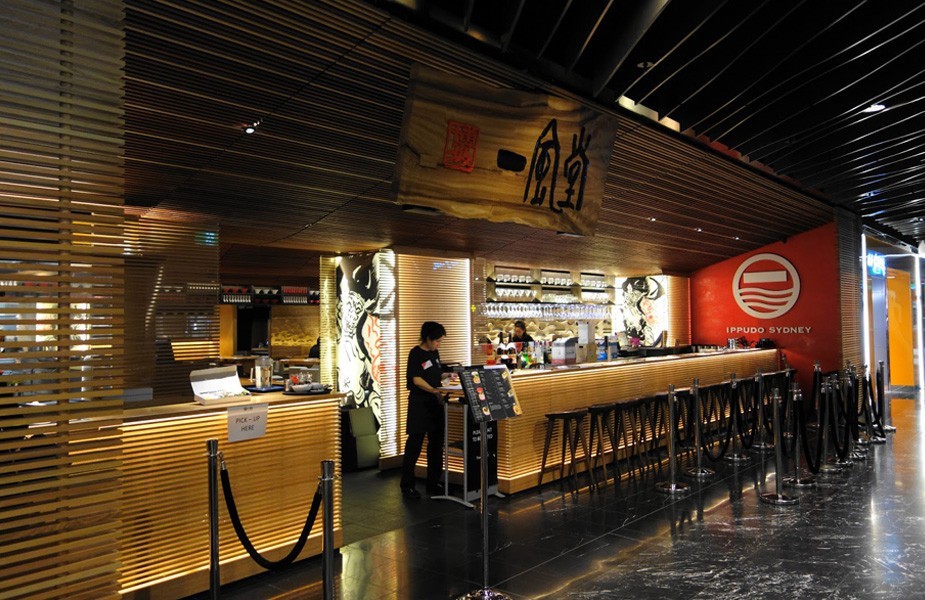 Innovative Shopping Mall and Food Court design - Westfield Sydney restaurant ippudo Innovative Shopping Mall and Food Court design - Westfield Sydney restaurant ippudo