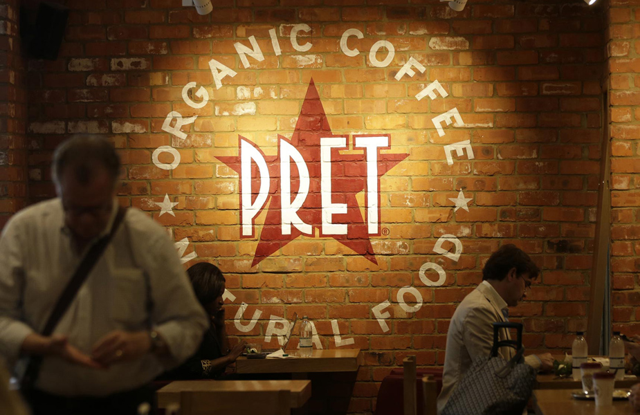 Pret e Magner's coffee branding instore Pret e Magner's coffee branding instore