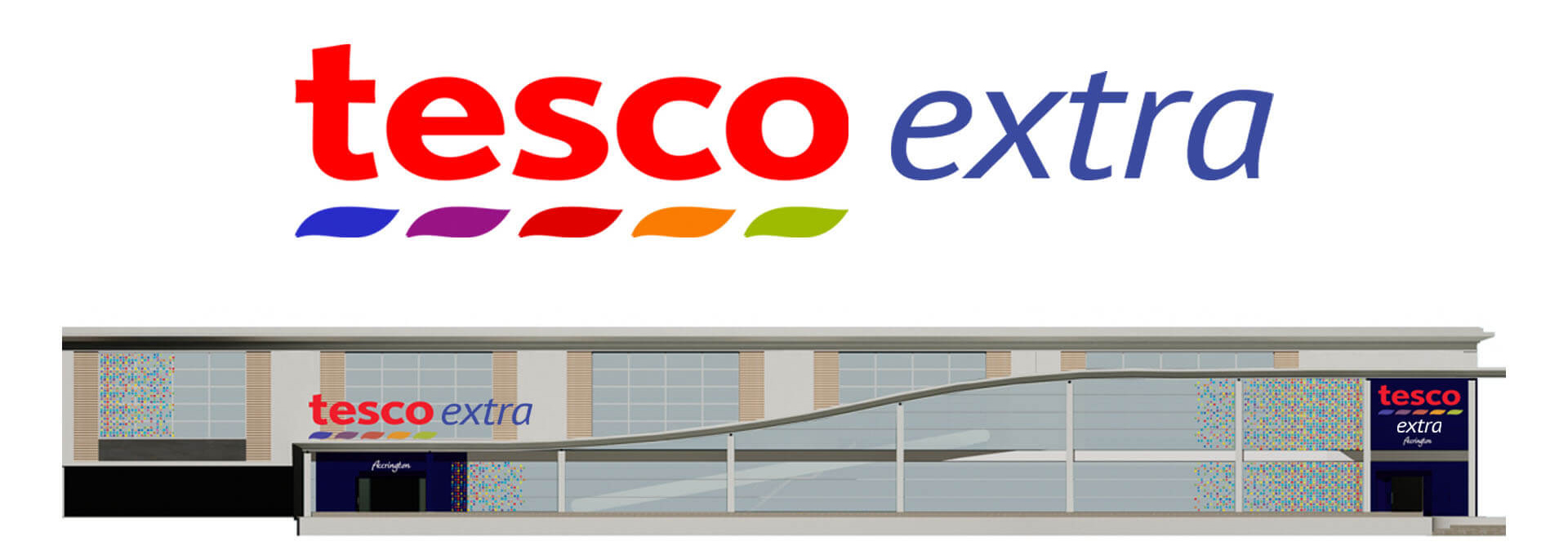 Rebranding Tesco extra brand identity on hypermarkets Rebranding Tesco extra brand identity on hypermarkets