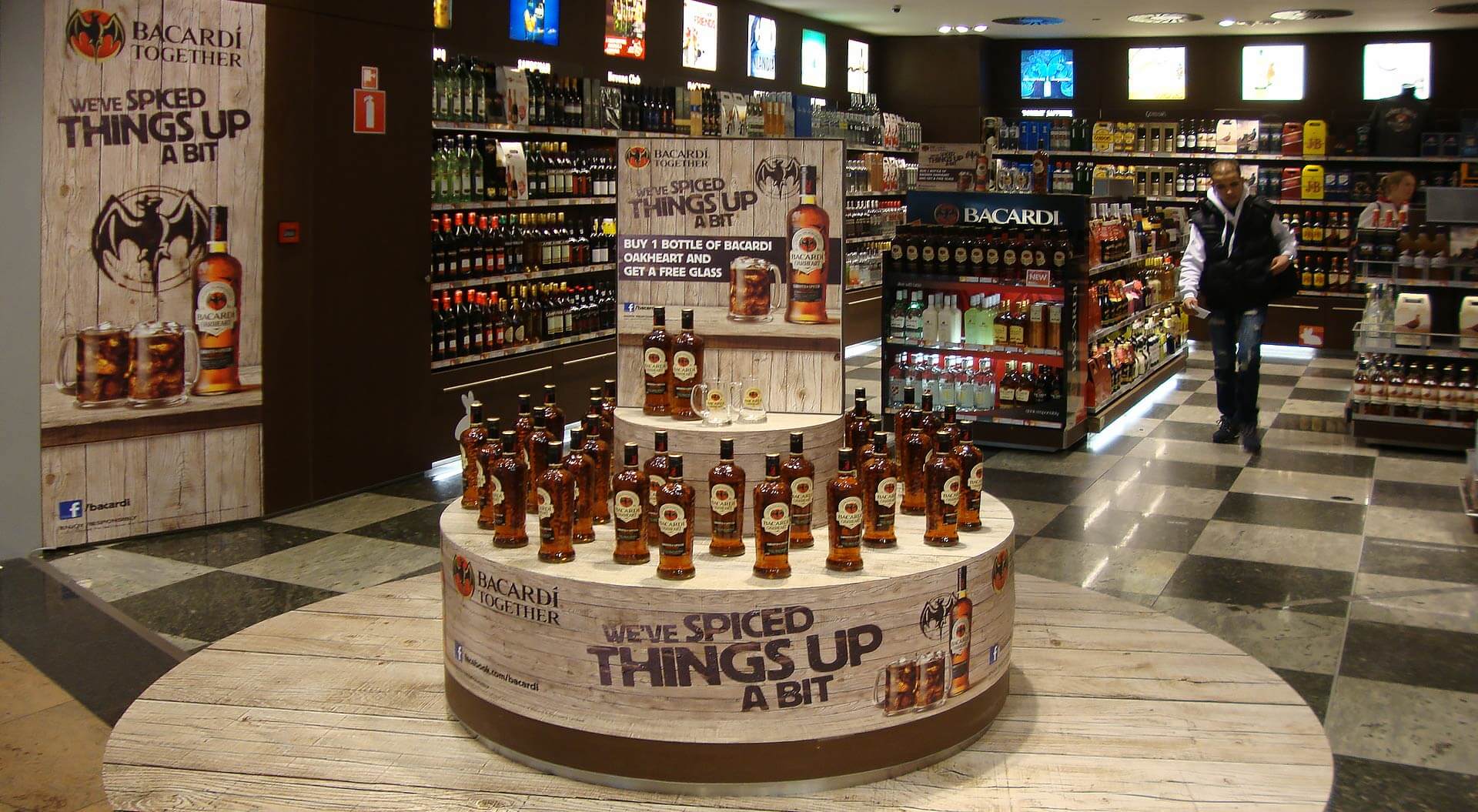 Bacardi Global Travel Retail, Oakheart brand experience, in airport duty free stores, we've spiced things up a bit brand identity and platform Bacardi Global Travel Retail, Oakheart brand experience, in airport duty free stores, we've spiced things up a bit brand identity and platform