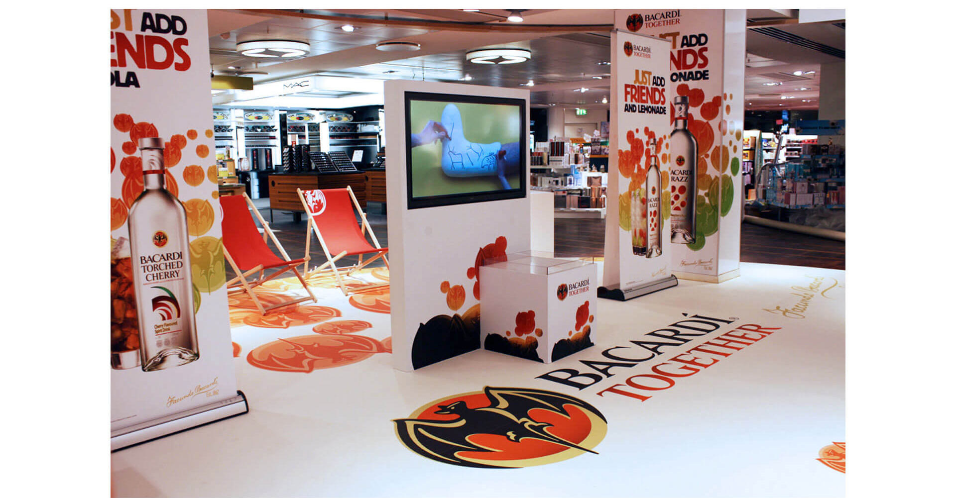 Bacardi Together brand identity duty free promotion campaigns for travel retail Copenhagen airport design Bacardi Together brand identity duty free promotion campaigns for travel retail Copenhagen airport design