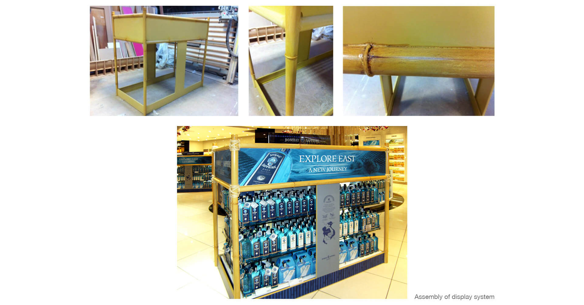 Bombay Sapphire East Spirits industry promotion campaigns store design and branding for World Duty Free Heathrow Terminal 5 Bombay Sapphire East Spirits industry promotion campaigns store design and branding for World Duty Free Heathrow Terminal 5