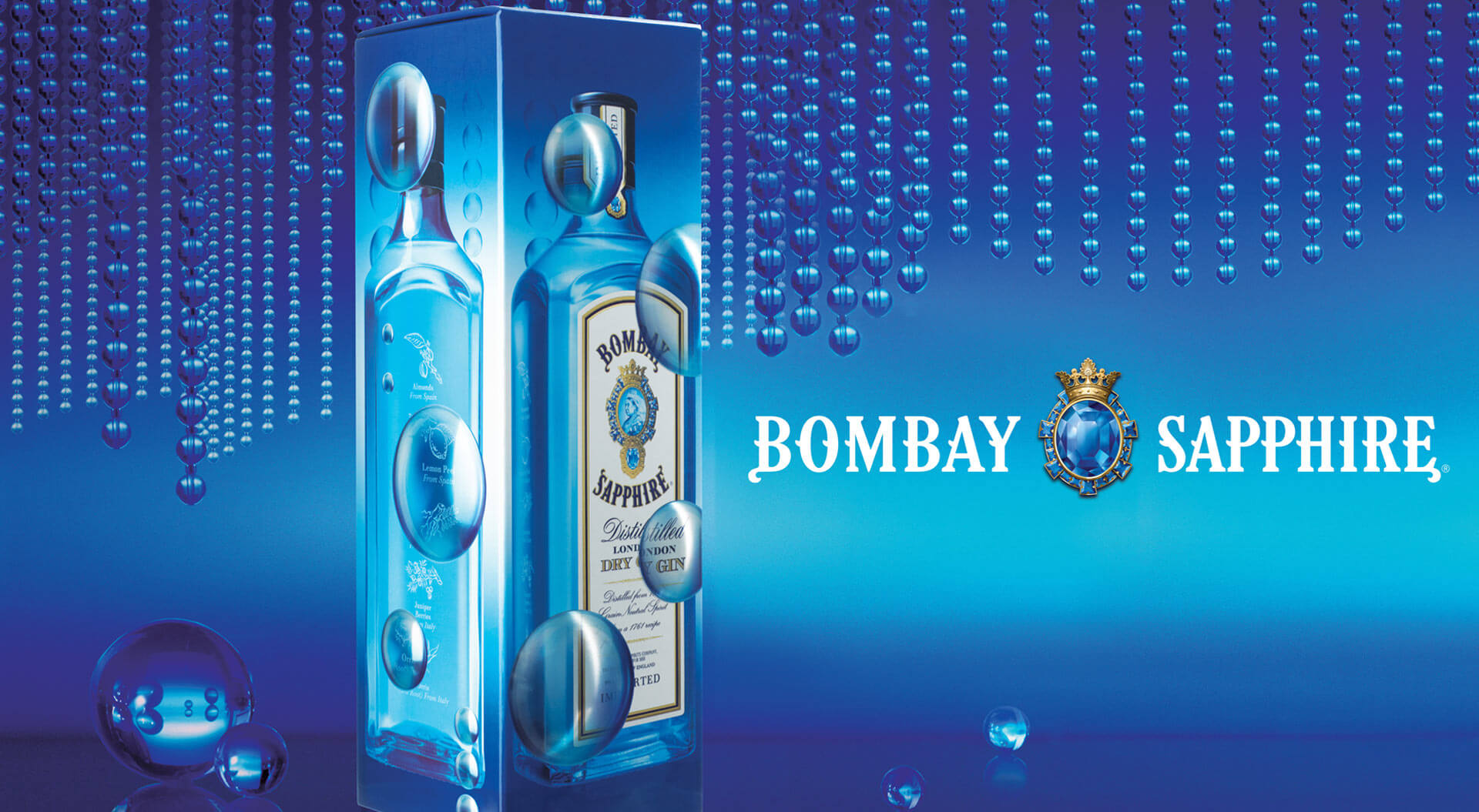 Bombay Sapphire Reign packaging design striking visual effect Bombay Sapphire Reign packaging design striking visual effect