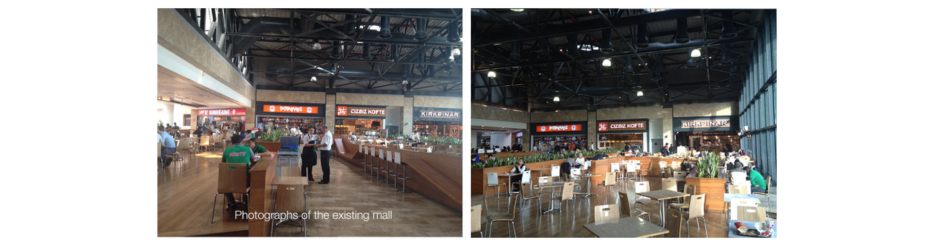 Forum Istanbul Turkey shopping mall existing food court interior design Forum Istanbul Turkey shopping mall existing food court interior design