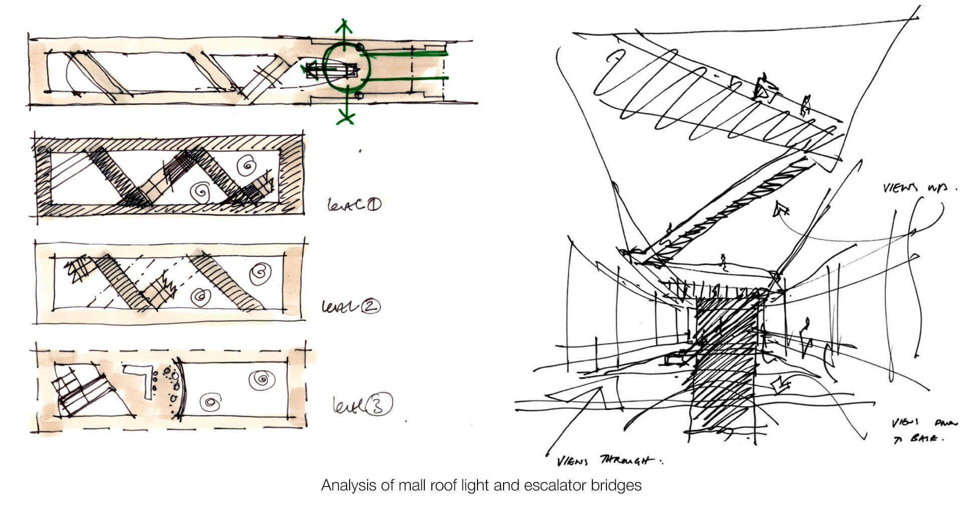 Hammerson shopping mall architecture format planning, interior design sketches Hammerson shopping mall architecture format planning, interior design sketches